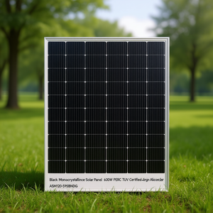 Panel Solar Monocristalino Negro de 600W PERC con Certificación TUV - Jingjiang Alicosolar ASM120-595BNDG - Product Image 3
