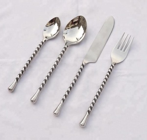 Ensembles de cuillères et fourchettes simples en acier inoxydable, couverts en argent pour Banquet, maison, Restaurant, hôtel - Product Image 2
