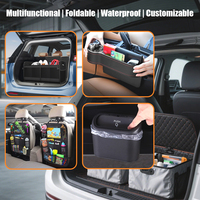 Organisateur de siège de voiture, remplisseur d'espace latéral, porte-téléphone en cuir PVC, multicolore, 1 à 3 compartiments, rangement pratique, logo personnalisé, modèle