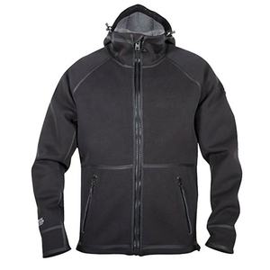 Sweat à capuche imperméable et coupe-vent en néoprène pour homme, imprimé brodé, écologique, noir, nouvelle taille 2023 - Product Image 2