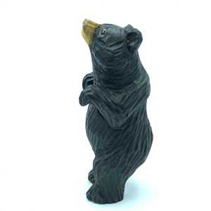 YEEYAYA orso intagliato a mano scultura in legno statua in ottone e statuette per la decorazione della casa o Zoo animali selvatici camera decorazione - Product Image 3