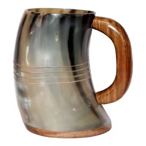Tasses abordables vente chaude Top qualité réel tout type de sculpture corne de buffle Viking tasses à boire à bas prix fête corne tasse - Product Image 3