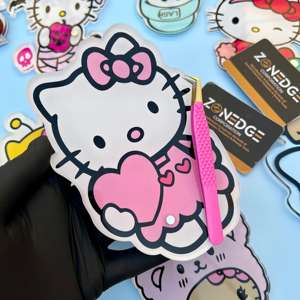 Azulejo de pestañas Hello Kitty sostenible de calidad superior precio al por mayor soporte de extensión de pestañas bandejas de palé etiqueta personalizada disponible - Product Image 6