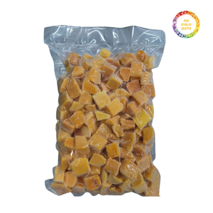 Direct Supplier Rate IQF Organic Frozen Mango Cubes Large Stock Bulk and Vacuum Pack Packaging for Catering - Product Image 6