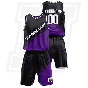 Venta al por mayor personalizable ligero de alta calidad sublimado jersey de baloncesto de secado rápido uniforme reversible con conjuntos de doble cara - Product Image 6