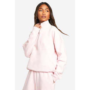 Sweat à capuche zippé pour femme avec logo personnalisé, sweat à capuche en molleton français de qualité supérieure, coupe ample et décontractée, vêtements de sport et de rue pour femme - Product Image 1