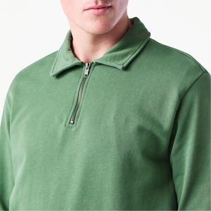 OEM personalizado sudadera con media cremallera Lisa calidad sudadera directo de fábrica de los hombres al por mayor sudadera para Unisex - Product Image 6