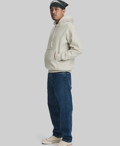 Hombres Reverse Weave Hoodie Custom Contraste Stitch Algodón Fleece Reversible Diseño - Product Image 4