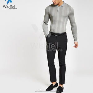 Logo brodé personnalisé 100% coton Polyester couleur unie de haute qualité pour polo hommes Golf affaires uniforme personnalisé imprimé - Product Image 1