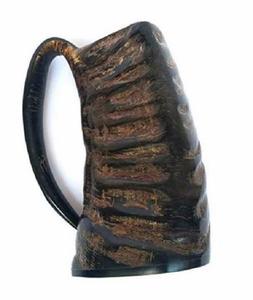 Taza de cuerno de búfalo Natural de alta calidad con asa de alta calidad para cerveza, vino, hidromiel, cerveza, jarra de cuerno para beber - Product Image 3