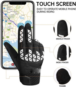Gants de course de cyclisme à doigts entiers personnalisés OEM respirants pour Motocross VTT Protection des sports de route Nouvelle moto - Product Image 2