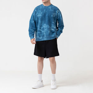 Sweatshirts pour hommes de haute qualité à vendre Sweatshirts personnalisés en coton mélangé de couleur unie lavés à l'eau pour hommes - Product Image 6