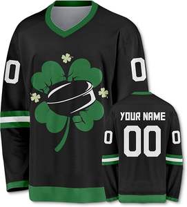 Camiseta de hockey sobre hielo Premium de alta calidad con sublimación personalizada y nombre y número personalizados con logotipo personalizado en Camiseta deportiva - Product Image 1