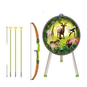 Ensemble de tir à l'arc pour animaux Jouets de sport pour enfants <span class=keywords><strong>Jeux</strong></span> d'extérieur Jeu de tir à l'arc et à la flèche - Product Image 1