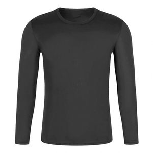 Vente en gros de t-shirts en polyester personnalisés pour femmes, manches longues, impression par sublimation, style formel - Product Image 1