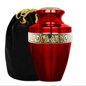 Handcrafted Urn for Human Ashes | Premium <b>Memorial</b> <b>Keepsake</b> | Premium Adult brass Urn <b>Box</b> - Product Image 1