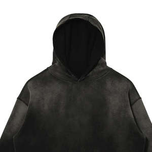 <b>Men's</b> Tech Fleece hoodies with Sun-Fade Effect Customized Logo Embossed Printing Techniques Street Wear Style Winter - Product Image 2