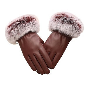 Guantes de Piel de Oveja Genuina para Mujer, Diseño de Moda, Resistentes al Viento, para Conducir en Invierno, Venta al Por Mayor - Product Image 2