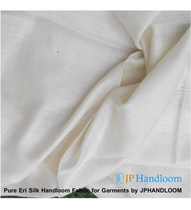 100% tissu écologique Eri Silk Handloom 114cm teint uni tissé léger pour filles et garçons - Product Image 4