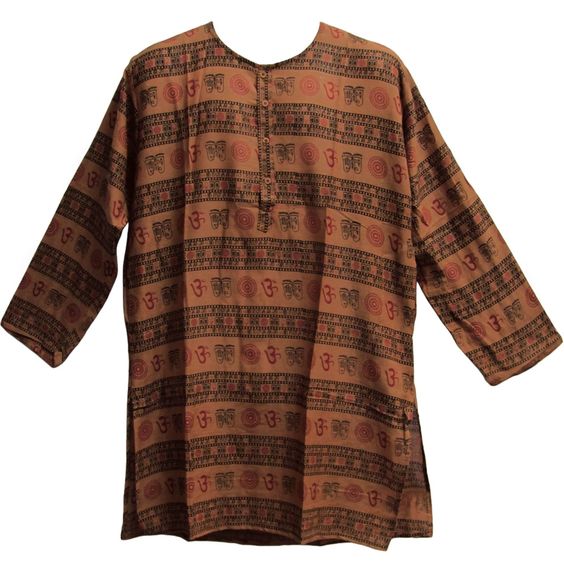 Хлопковая мужская туника Kurta, большие размеры, разные цвета, Om Hare Rama Hare Krishna OM, хлопковое индуистское платье с символом, футболка kurta