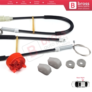 Kit de réparation de lève-vitre électrique arrière droit BWR592 pour C3 Pluriel MK1 Cabriolet 2003-2010 9643071180 - Product Image 6