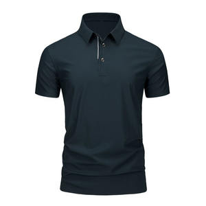 Camiseta Polo de Manga Corta de Verano con Logotipo Personalizado OEM, Diseño Bordado e Impreso, de Seda Helada, Alta Elasticidad, Sin Costuras y de Secado Rápido - Product Image 5