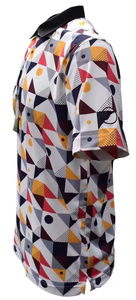 Polos casuales para hombre más vendidos 100% algodón Spandex tallas grandes camisetas Em con patrón de estampado de tela al por mayor - Product Image 4