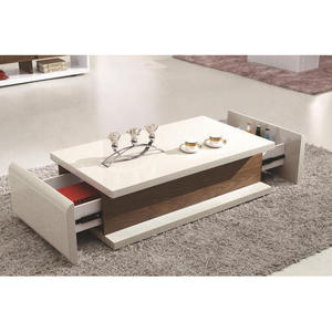 Meubles de Table pour la maison, l'hôtel, le salon, couleur noire, Table basse moderne en bois, forme carrée, Center de Table - Product Image 4