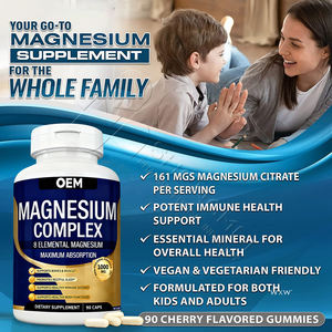 كبسولات المغنيسيوم ذات العلامة التجارية الخاصة لدعم استرخاء العضلات والنوم والمكمل الغذائي اليومي - Product Image 6