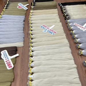 NOUVELLE ARRIVÉE!!! Extensions de cheveux humains blonds Extensiones Cabello Cheveux humains en vrac bruts vierges Remy vietnamiens naturels prêts à être expédiés - Product Image 1