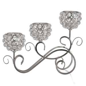 Ensemble de 3 bougeoirs votifs en cristal et métal, finition soignée, parfaits pour la décoration de table en intérieur et en extérieur, nouveaux prix - Product Image 6