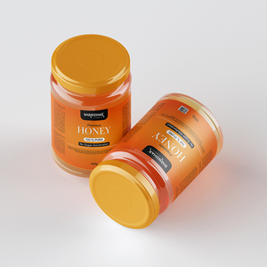 Etiqueta adhesiva de lámina de oro autoadhesiva impresa personalizada Material Kraft duradero para logotipo impermeable para cartón de tarro de botella de miel - Product Image 3