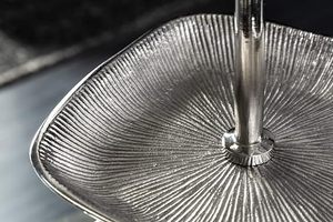 <b>3</b> <b>Tier</b> Aluminium <b>Cake</b> <b>Stand</b> Silverware Prime Quality Customized Shape Metal Aluminium Dessert <b>Stand</b> in India - Product Image 6