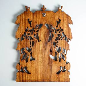 Wood Craft Art Carving Large Panels <b>Hand</b> Carved <b>Wooden</b> Wall Arts Religions Theme Customization Acceptable - Product Image 3