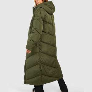 Femmes hiver chaud manteau à capuche Parkas pardessus polaire vêtements d'extérieur veste avec cordon respirant bouffantes - Product Image 2