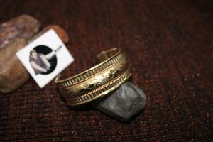 Boutons de manchette pour hommes gravés bagues pour hommes manchette en or gravé large bracelet de manchette en laiton or poignet bracelet en laiton tissé bracelet de manchette - Product Image 3