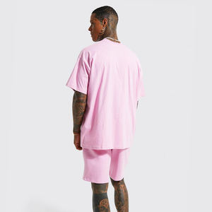 Collection d'été pour hommes : Ensembles T-shirts et shorts 100 % coton coupe-vent – Service OEM - Product Image 4