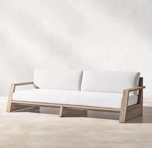 Foshan Factory Solid Teak Sofa Suite-Impermeable a prueba de sol, adecuado para patios, terrazas, villas y vestíbulos de hoteles - Product Image 4