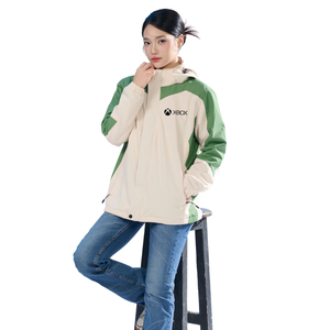 Veste d'hiver imperméable à la mode Beige Vert Contraste Design Respirant Séchage rapide Prix usine Commandes en gros - Product Image 1