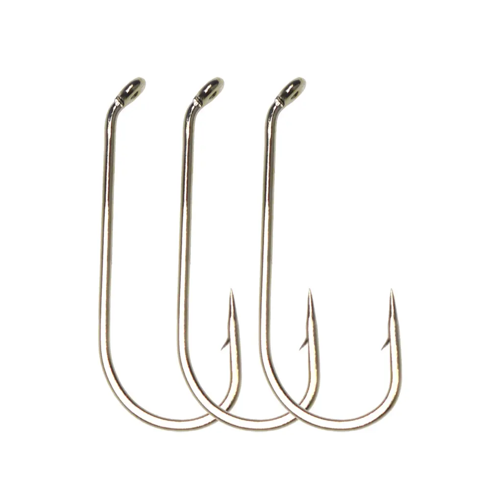 500pcs Premium #3-#12 Carbon Steel Fishing Hooks Ultra-Sharp Rust-Resistant Single Mustad Hook with Secure Barb Eye