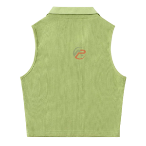 Top meilleur Designer vêtements été sans manches Fitness haut court marque de mode Yoga côtelé débardeur femmes - Product Image 2