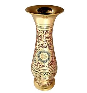 Florero de aluminio fundido, creativo, hecho a mano, latón, color dorado, diseño de lujo, maceta y macetas para decoración del hogar - Product Image 1