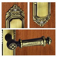 Mortaise robuste de qualité supérieure, serrure des deux côtés avec poignée de porte, corps de serrure pour la maison