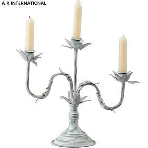 Bougeoir décoratif en fer rose avec fil à 3 bras pour Pâques, la Saint-Valentin, Noël, cadeaux - Product Image 1