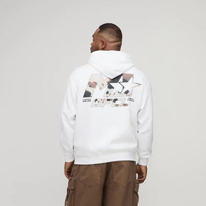 Sudadera con capucha estampada en color blanco Fabricantes Precio bajo Moq Personalizado 100% Algodón Sudaderas con capucha para hombre Hecho en Pakistán - Product Image 1