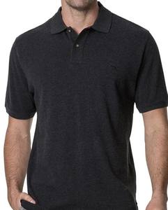 Chemise pour homme Clearwater en granit élégant, 100% coton, tissu tricoté respirant, motif uni, teinture unie, manches courtes, décontractée - Product Image 1