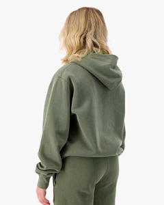 Sweat à capuche oversize en coton 100% avec logo personnalisé, lavage à l'acide, manches longues, streetwear, sweat à capuche pour homme et femme - Product Image 4