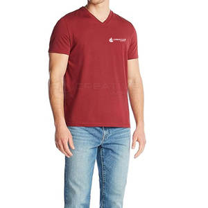 T-shirts col rond manches courtes col V imprimés personnalisés T-shirts mode marque privée pour la collection d'été - Product Image 2