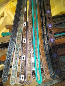 La mejor calidad Rodeo International Cowhide Western Belt Longitud personalizada Aleación Hebilla de metal Diseño pintado a mano Precio al por mayor - Product Image 5