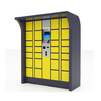 Colis articles intelligents emballage casier d'armoire en acier laminé à froid en métal avec serrure renforcée pour Solution de dernier mile